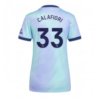 Maglia Calcio Arsenal Riccardo Calafiori #33 Terza Divisa Donna 2024-25 Manica Corta